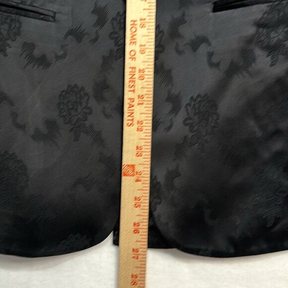 Theory Grinson Blazer Black Jacquard Size 0 OVERSIZED - Picture 7 of 14